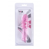 Стимулирующая розовая насадка с шишечками и шипами - 13,5 см. - Toyfa Basic - в Иваново купить с доставкой