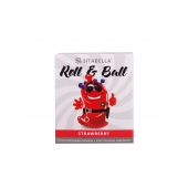 Стимулирующий презерватив-насадка Roll   Ball Strawberry - Sitabella - купить с доставкой в Иваново