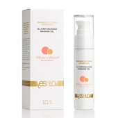 Универсальный массажный гель-смазка Allover Delicious Massage Gel с ароматом персика и аброкоса - 50 мл. - YESforLOV - купить с доставкой в Иваново