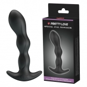 Черный анальный стимулятор простаты с вибрацией Special Anal Massager - 14,5 см. - Baile - в Иваново купить с доставкой