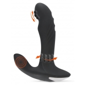 Черный вибромассажер простаты с функцией римминга Plug with Perineum Stimulator - 16,6 см. - Orion - в Иваново купить с доставкой