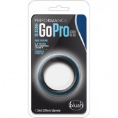 Черно-синее эрекционное кольцо Silicone Go Pro Cock Ring - Blush Novelties - в Иваново купить с доставкой