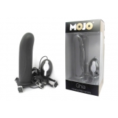 Черный страпон с вибратором Mojo Ghia - Seven Creations - купить с доставкой в Иваново