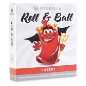Стимулирующий презерватив-насадка Roll   Ball Cherry - Sitabella - купить с доставкой в Иваново