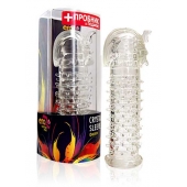 Закрытая прозрачная насадка на пенис Crystal Sleeve Faraon - 13,5 см. - Erowoman-Eroman - в Иваново купить с доставкой