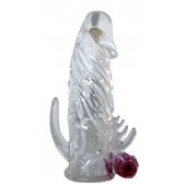 Закрытая прозрачная вибронасадка на пенис Crystal Sleeve Vibe - Erowoman-Eroman - в Иваново купить с доставкой