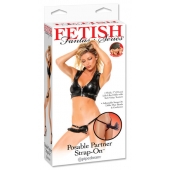 Черный податливый страпон Posable Partner Strap-On - 17,8 см. - Pipedream - купить с доставкой в Иваново