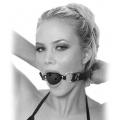 Черный кляп с дырочками Breathable Ball Gag - Pipedream - купить с доставкой в Иваново