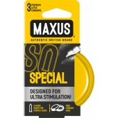 Презервативы с точками и рёбрами в железном кейсе MAXUS Special - 3 шт. - Maxus - купить с доставкой в Иваново