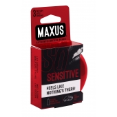 Ультратонкие презервативы в железном кейсе MAXUS Sensitive - 3 шт. - Maxus - купить с доставкой в Иваново