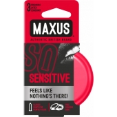 Ультратонкие презервативы в железном кейсе MAXUS Sensitive - 3 шт. - Maxus - купить с доставкой в Иваново
