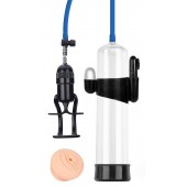 Прозрачная вакуумная вибропомпа Sex Expert с насадкой-вагиной - Sex Expert - в Иваново купить с доставкой