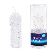 Закрытая рельефная насадка Crystal sleeve с усиками - 12 см. - Erowoman-Eroman - в Иваново купить с доставкой