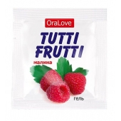 Пробник гель-смазки Tutti-frutti с малиновым вкусом - 4 гр. - Биоритм - купить с доставкой в Иваново