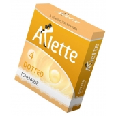 Презервативы Arlette Dotted с точечной текстурой - 3 шт. - Arlette - купить с доставкой в Иваново