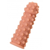 Телесная реалистичная насадка KOKOS Extreme Sleeve 02 с дополнительной стимуляцией - 12,7 см. - KOKOS - в Иваново купить с доставкой