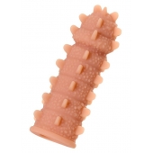 Телесная реалистичная насадка KOKOS Extreme Sleeve 04 с дополнительной стимуляцией - 12,7 см. - KOKOS - в Иваново купить с доставкой