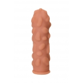 Телесная реалистичная насадка KOKOS Extreme Sleeve 11 с дополнительной стимуляцией - 12,7 см. - KOKOS - в Иваново купить с доставкой