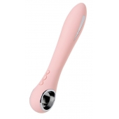 Розовый силиконовый вибратор с электростимуляцией GALVANI VIBE - 21 см. - ToyFa - купить с доставкой в Иваново