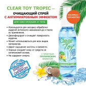 Очищающий спрей для игрушек CLEAR TOY Tropic - 100 мл. - Биоритм - купить с доставкой в Иваново
