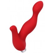 Красный силиконовый вибростимулятор простаты Proman - 12,5 см. - ToyFa - в Иваново купить с доставкой