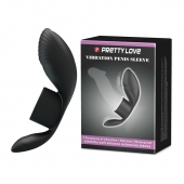 Черное кольцо на пенис с вибрацией Vibration Penis Sleeve - Baile - в Иваново купить с доставкой