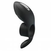 Черное кольцо на пенис с вибрацией Vibration Penis Sleeve - Baile - в Иваново купить с доставкой