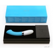 Голубой вибромассажёр Gigi 2 Turquoise Blue - Lelo