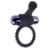 Черное эрекционное виброкольцо Vibrating Silicone Super Ring - Pipedream - в Иваново купить с доставкой