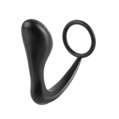 Эрекционное кольцо с анальной пробкой Ass-Gasm Cockring Plug - Pipedream - в Иваново купить с доставкой