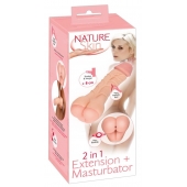 Телесная насадка-мастурбатор 2-in-1 Extension Masturbator - 21 см. - Orion - в Иваново купить с доставкой