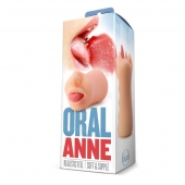 Телесный мастурбатор-ротик с язычком Oral Anne - Blush Novelties - в Иваново купить с доставкой
