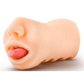 Телесный мастурбатор-ротик с язычком Oral Anne - Blush Novelties - в Иваново купить с доставкой