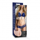 Телесный мастурбатор-вагина с вибропулей Ashley - Blush Novelties - в Иваново купить с доставкой