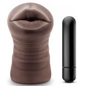 Коричневый мастурбатор-ротик Heather - Blush Novelties - в Иваново купить с доставкой