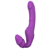 Фиолетовый безремневой вибрострапон DOUBLE DIPPER - Dream Toys - купить с доставкой в Иваново