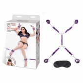 Фиолетовый набор фиксаций на кровати Classic Bedspreader - Lux Fetish - купить с доставкой в Иваново