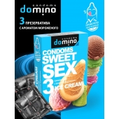 Презервативы для орального секса DOMINO Sweet Sex с ароматом мороженого - 3 шт. - Domino - купить с доставкой в Иваново
