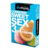 Презервативы для орального секса DOMINO Sweet Sex с ароматом мороженого - 3 шт. - Domino - купить с доставкой в Иваново