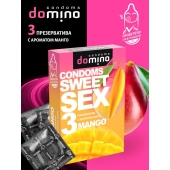 Презервативы для орального секса DOMINO Sweet Sex с ароматом манго - 3 шт. - Domino - купить с доставкой в Иваново
