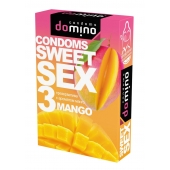 Презервативы для орального секса DOMINO Sweet Sex с ароматом манго - 3 шт. - Domino - купить с доставкой в Иваново