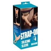 Силиконовый полый страпон на ремнях Silicone Strap-on - 16 см. - Orion - купить с доставкой в Иваново