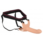 Силиконовый полый страпон на ремнях Silicone Strap-on - 16 см. - Orion - купить с доставкой в Иваново