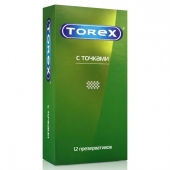 Текстурированные презервативы Torex  С точками  - 12 шт. - Torex - купить с доставкой в Иваново
