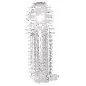 Закрытая прозрачная насадка на пенис с шипиками Nubby Sleeve - 14,5 см. - Chisa - в Иваново купить с доставкой