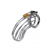 Серебристый пояс верности TOYFA на замочке - ToyFa - купить с доставкой в Иваново