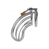 Серебристый пояс верности TOYFA на замочке - ToyFa - купить с доставкой в Иваново