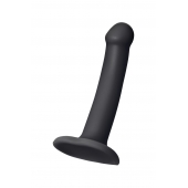 Черный фаллос на присоске Silicone Bendable Dildo S - 17 см. - Strap-on-me - купить с доставкой в Иваново