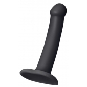 Черный фаллос на присоске Silicone Bendable Dildo S - 17 см. - Strap-on-me - купить с доставкой в Иваново