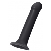 Черный фаллос на присоске Silicone Bendable Dildo XL - 20 см. - Strap-on-me - купить с доставкой в Иваново
